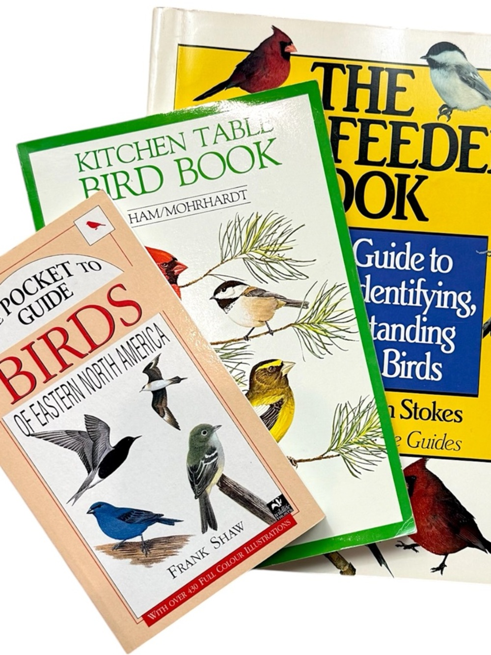 Bird Watching Book Lot 3 Field Guides Feeder Birds Eastern North America Bundle